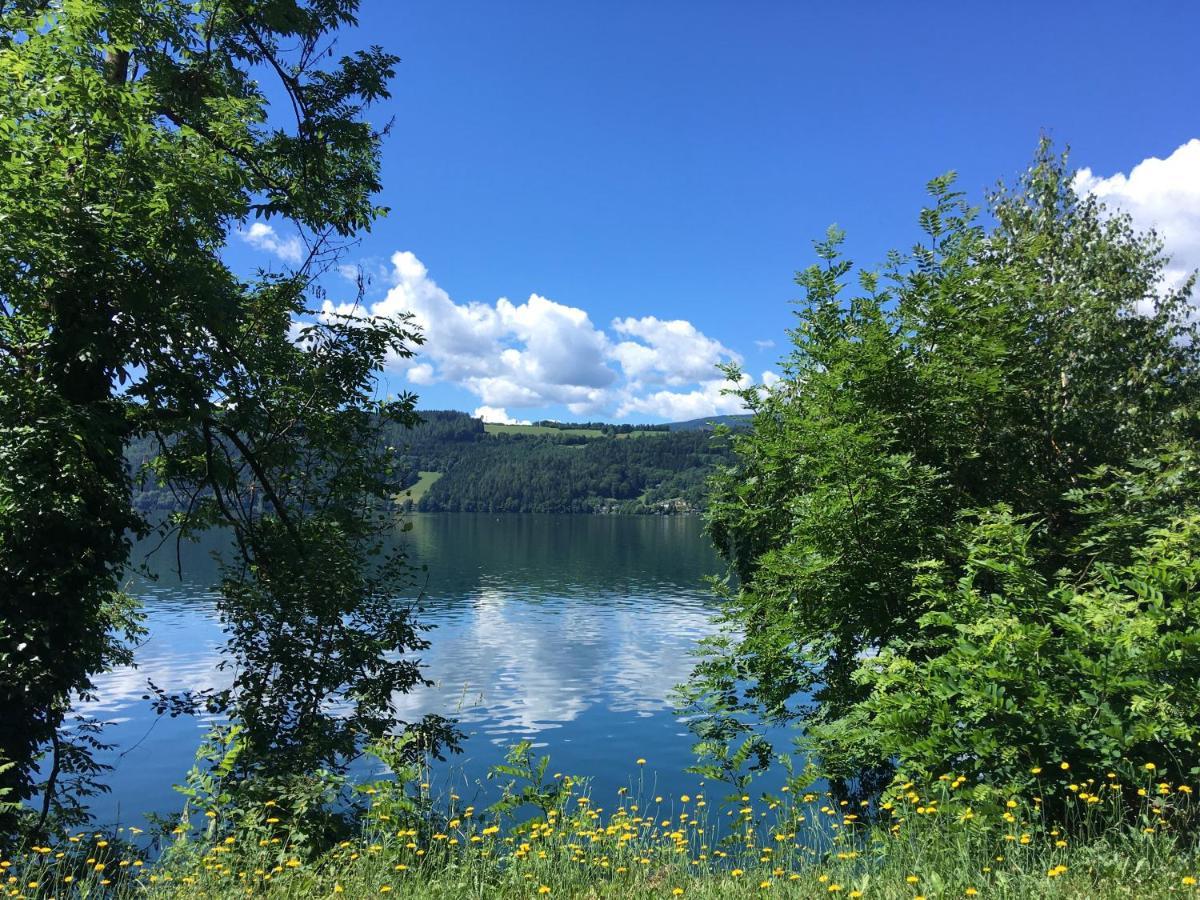 Appartement Kuhglocken Ferienhaus Fuenf Sinne Döbriach Dış mekan fotoğraf